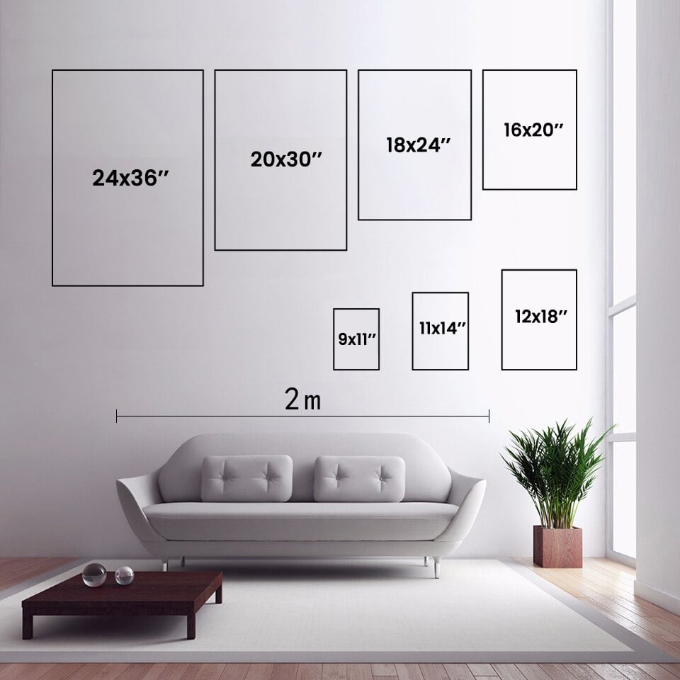 Modern Geometric Abstract Poster Print
